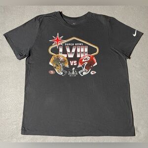 Nike NFL Kansas City Chiefs vs. San Francisco 49ers Super Bowl LVIII Size XL